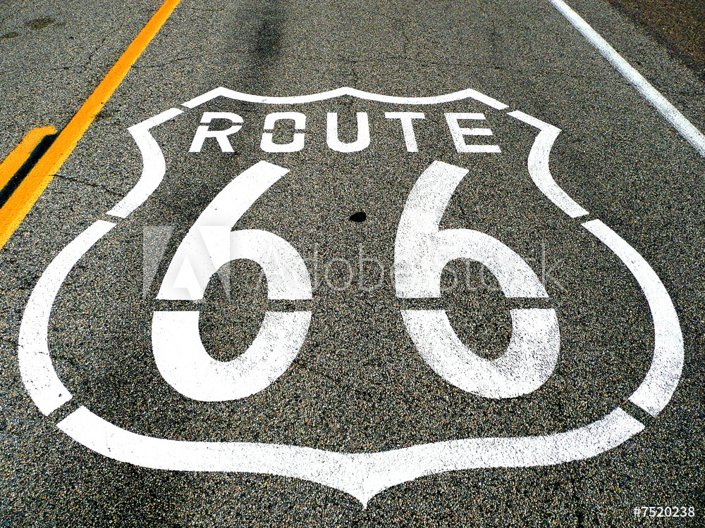 Historic Route 66 on Canvas Prints